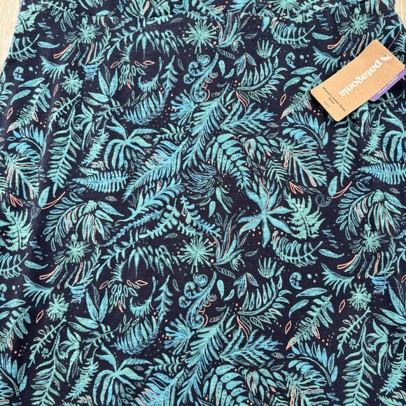Patagonia Dress Womens Size Medium A Forest Navy Jersey Dress Cross Back NWT - Picture 2 of 8